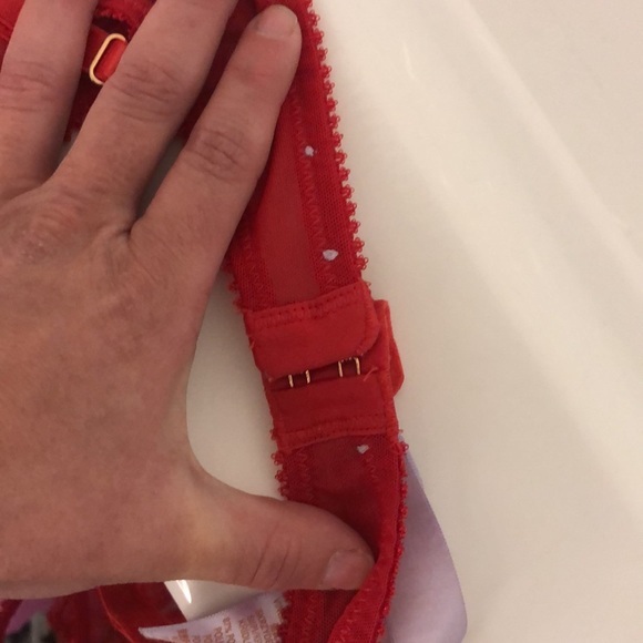 Savage x Fenty Red Lace Bra - Picture 5 of 7